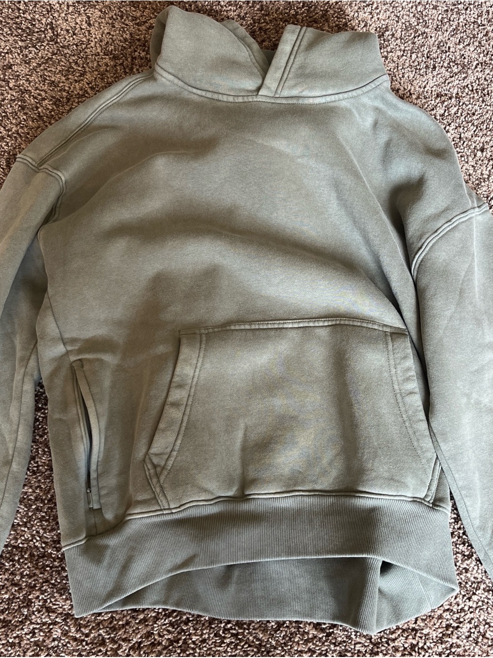 NWT Hollister Olive Green Pullover Hoodie Sweater